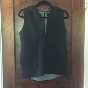 lululemon insculpt spacer vest reversible blk/grey